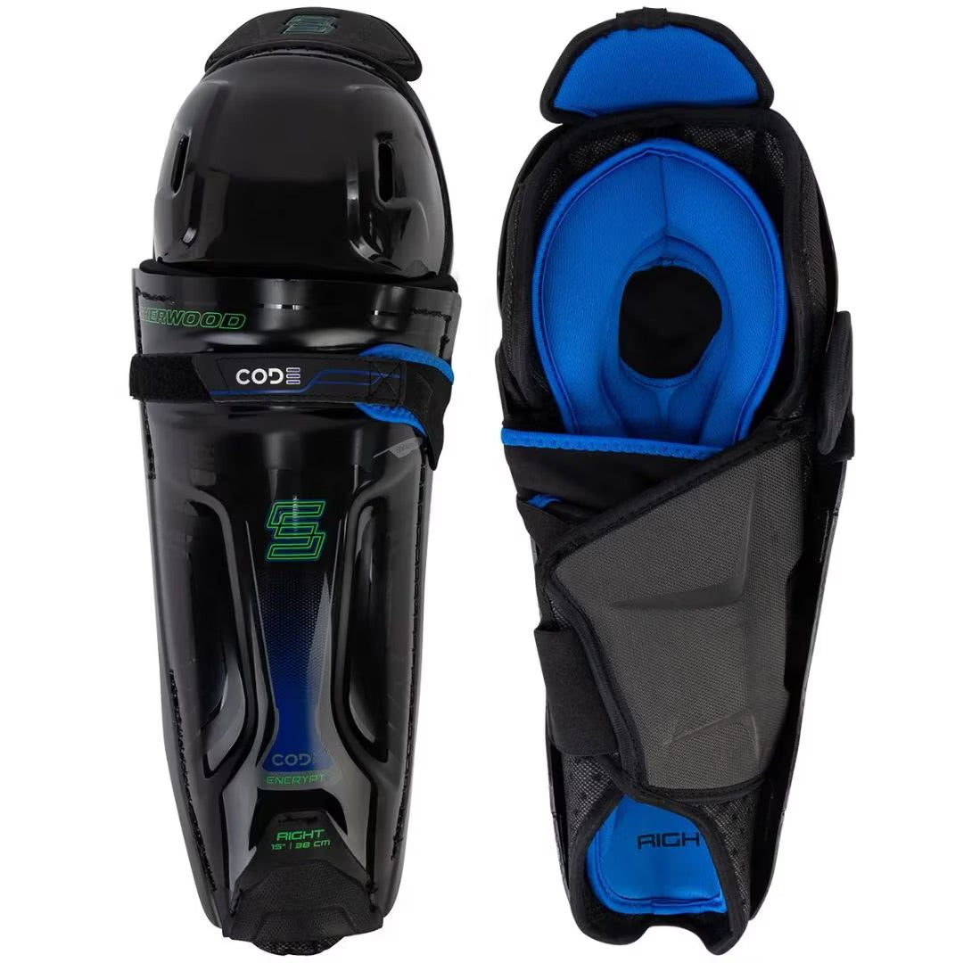 Sherwood Code Encrypt 2 Shin Guards- SR – easy street and roller